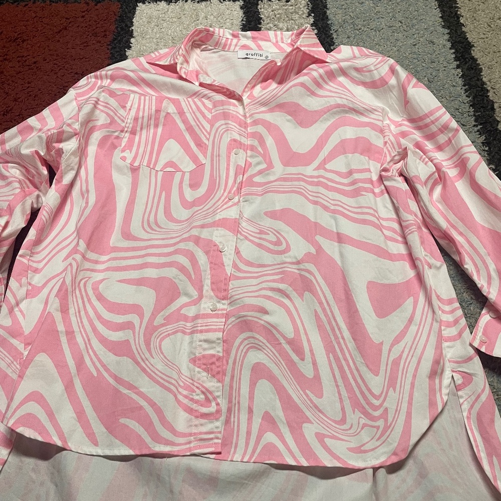 Oversized button down shirt